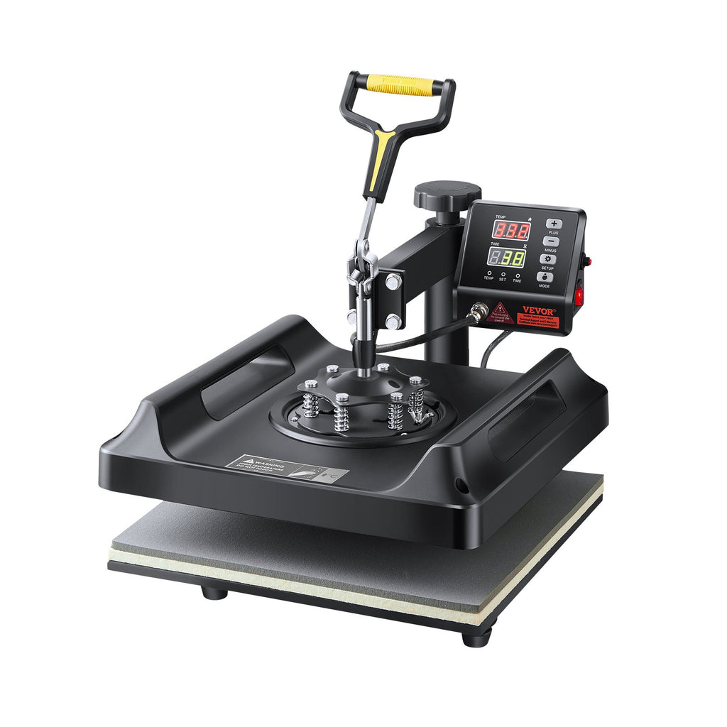 Heat Press Machine Sublimation Machine 15 X 15 Inch 8 In 1 Heat Press Set Black