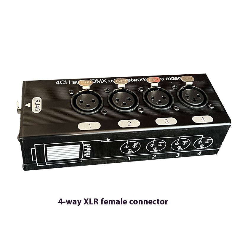 4-way Carnon Network Cable Four-channel DMX512 Network Signal Sprinkler Anti-interference Extension 300 M
