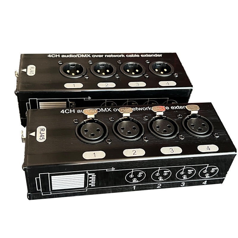 4-way Carnon Network Cable Four-channel DMX512 Network Signal Sprinkler Anti-interference Extension 300 M