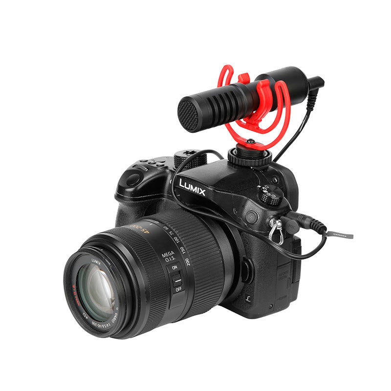 Wired SLR Camera & Phone Microphone — Directional Recording Mic for Video & Vlog