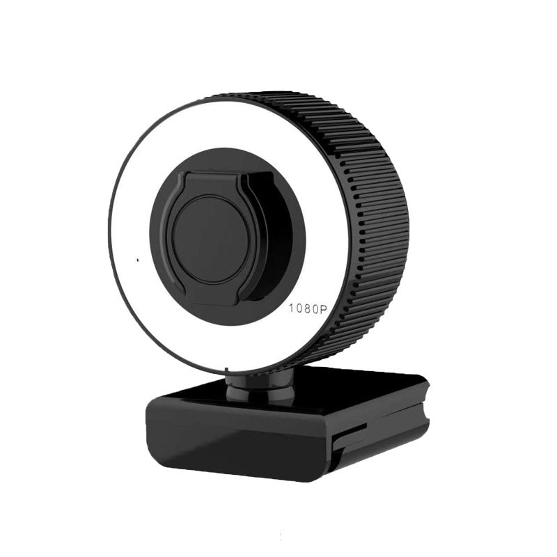 1080p/2K HD Webcam with Microphone — Autofocus Streaming Camera with Privacy Cover