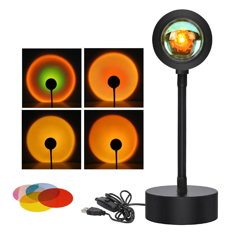 Sunset Projection Lamp — Night Light Wall Decoration Projector for Room Ambiance