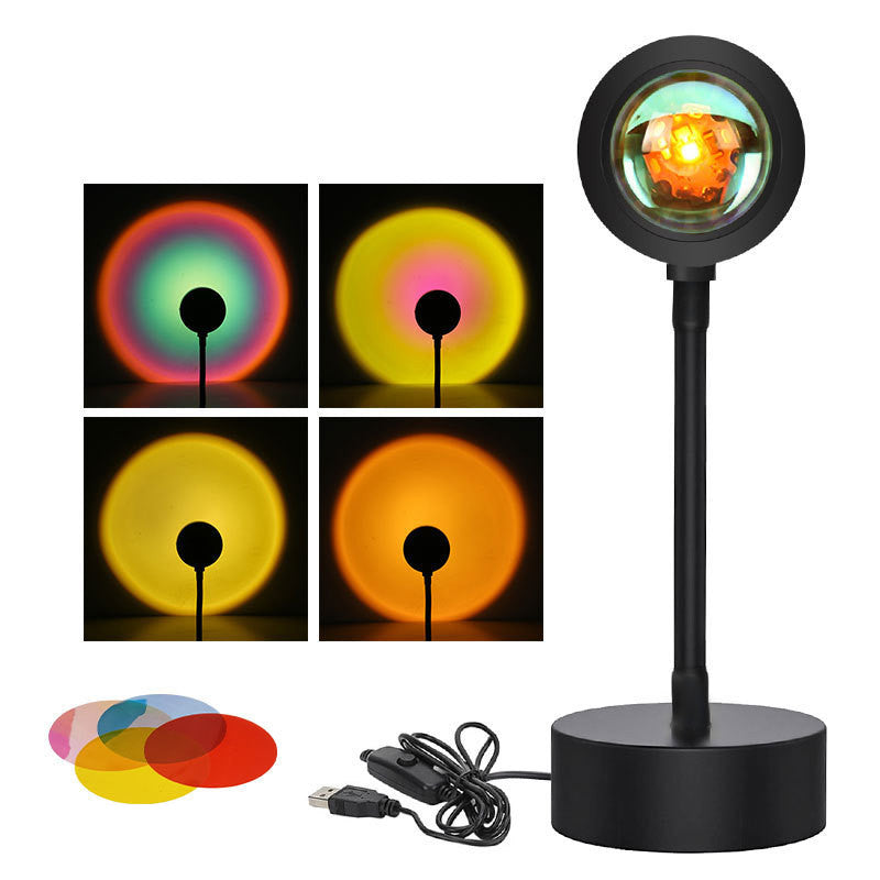 Sunset Projection Lamp — Night Light Wall Decoration Projector for Room Ambiance