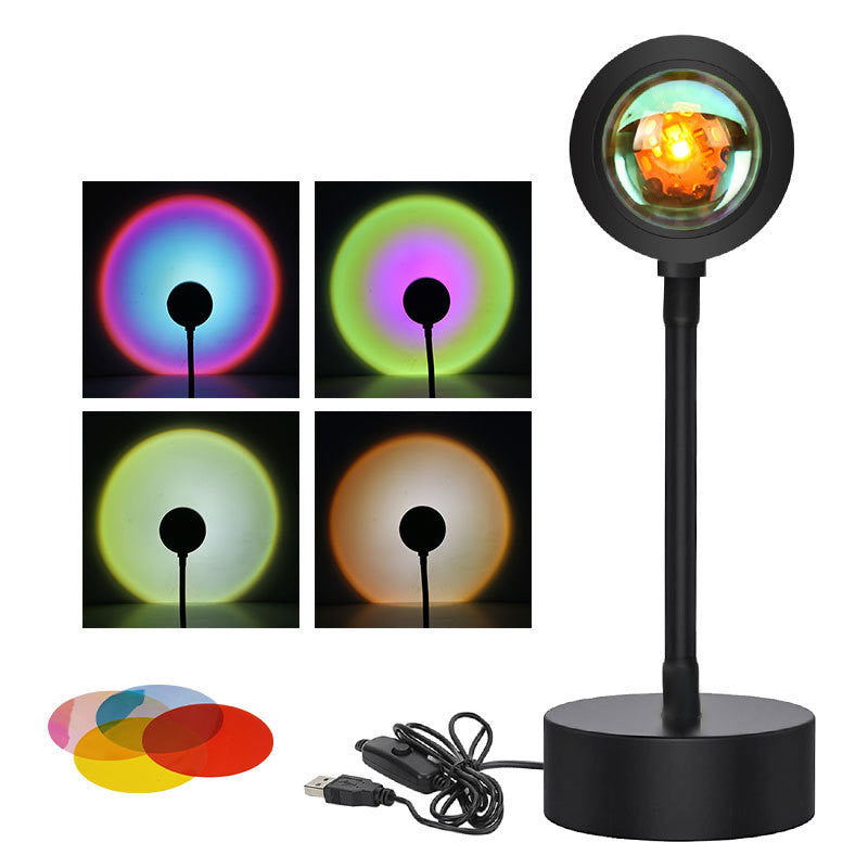 Sunset Projection Lamp — Night Light Wall Decoration Projector for Room Ambiance