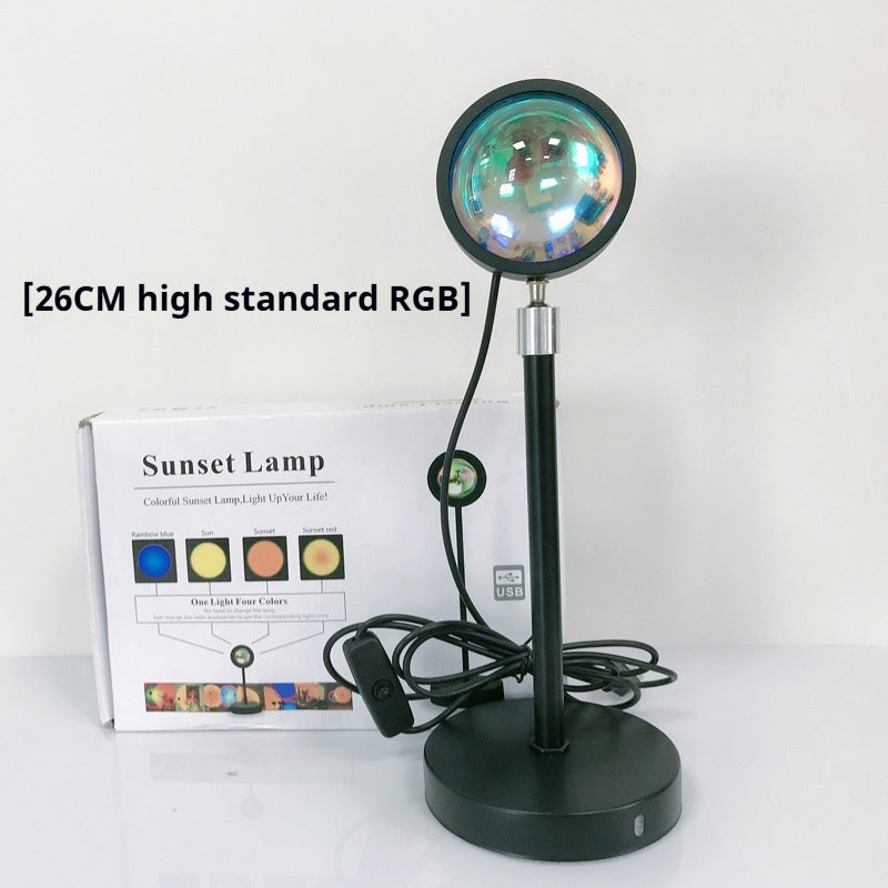 Sunset Projection Lamp — Night Light Wall Decoration Projector for Room Ambiance