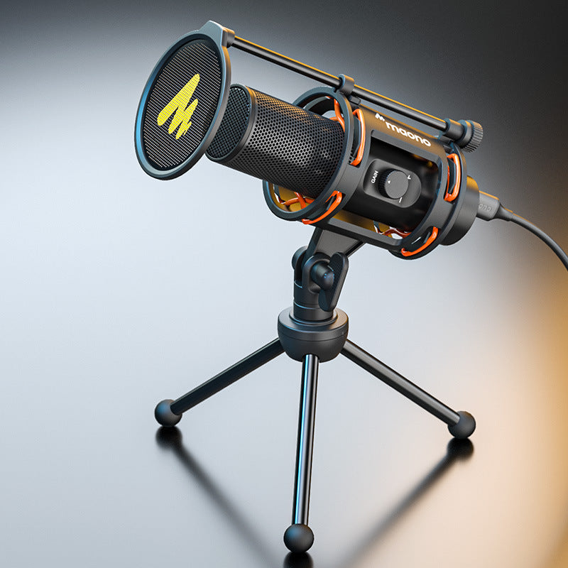 Wired Recording Microphone for Phone & Computer — Studio Dubbing & Vocal Mic