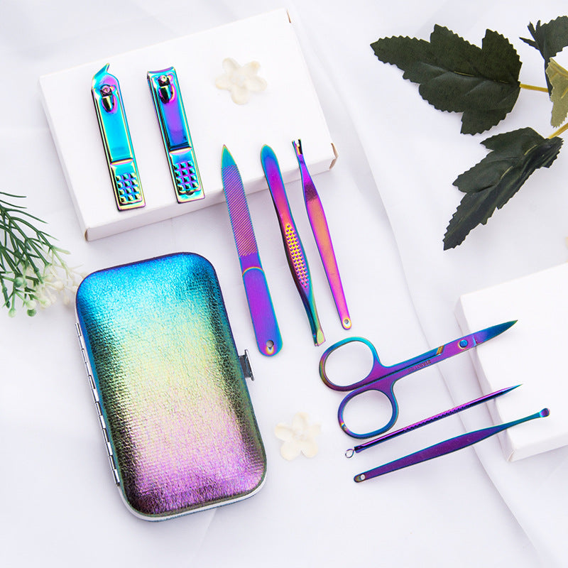 8-Piece Nail Clipper Set — Professional Manicure & Pedicure Tool Kit