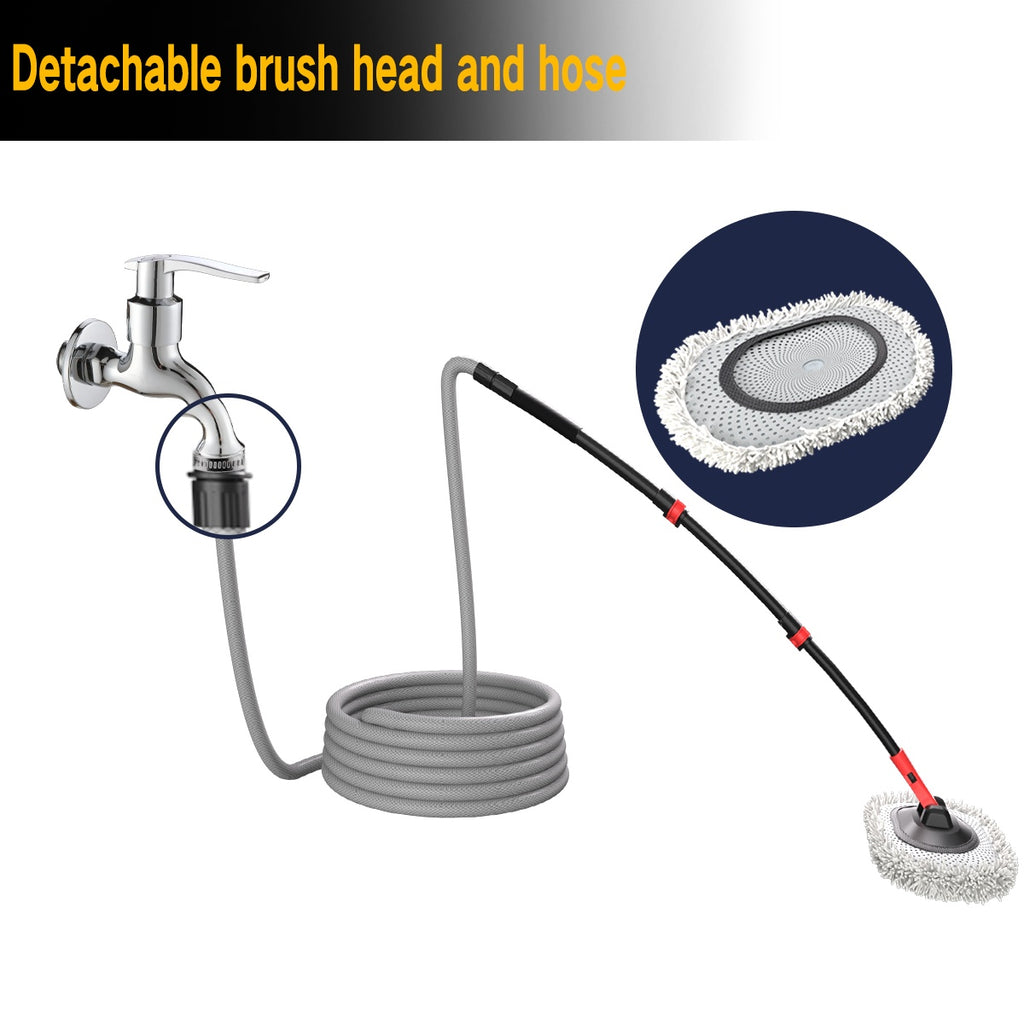 41-Inch Automatic Car Wash Mop — Soft Brush Head with 10m Hose for Home & Outdoor