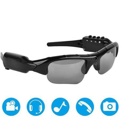 Lentes Inteligentes con Cámara y Bluetooth — Grabación de Video y Audio Manos Libres