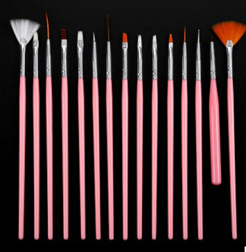 Professional Nail Art Brushes Set — Fine Detail & Gel Polish Painting Tools