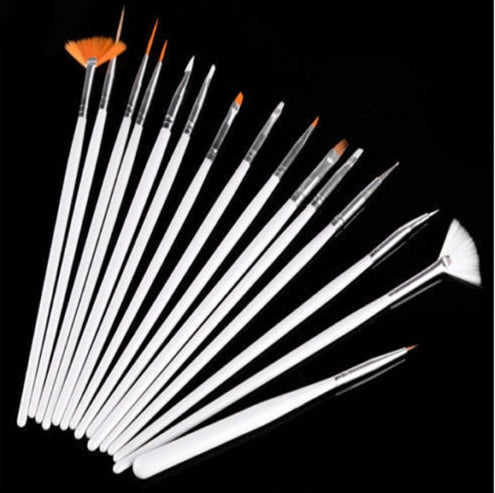 Professional Nail Art Brushes Set — Fine Detail & Gel Polish Painting Tools
