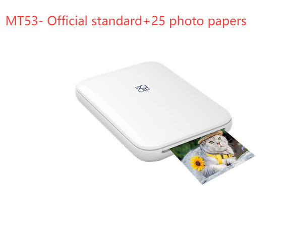 Portable Wireless Color Photo Printer — USB & Bluetooth Thermal Sublimation Printer