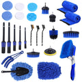 26-Piece Car Detailing Brush Kit — Interior, Exterior, Wheels & Dashboard Cleaning Set