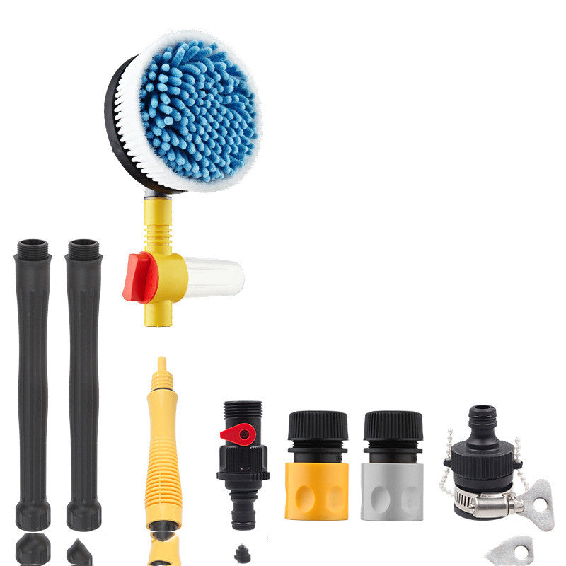 Car Wash Water Gun Kit — High Pressure Hose with Foam Pot, Nozzle & Brush Mop Set