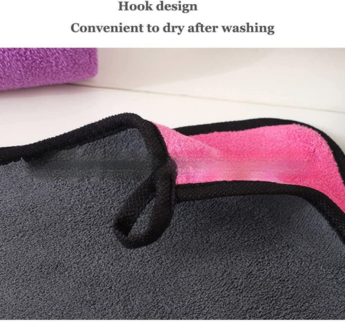 5-Pack Thickened Coral Fleece Car Wipes — Super Absorbent Microfiber Cleaning Cloths