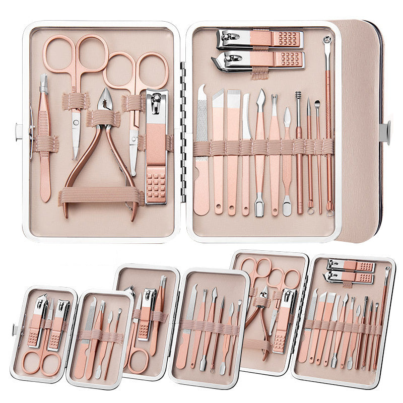 Professional Nail Care Set — Scissors, Clippers, Cuticle Pliers & Pedicure Tools