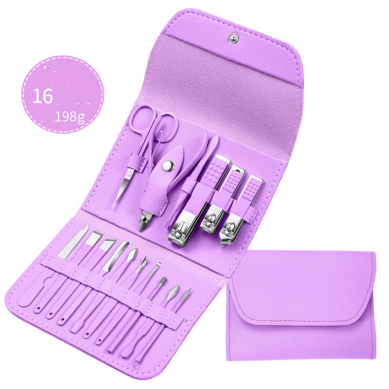 Professional Nail Care Set — Scissors, Clippers, Cuticle Pliers & Pedicure Tools