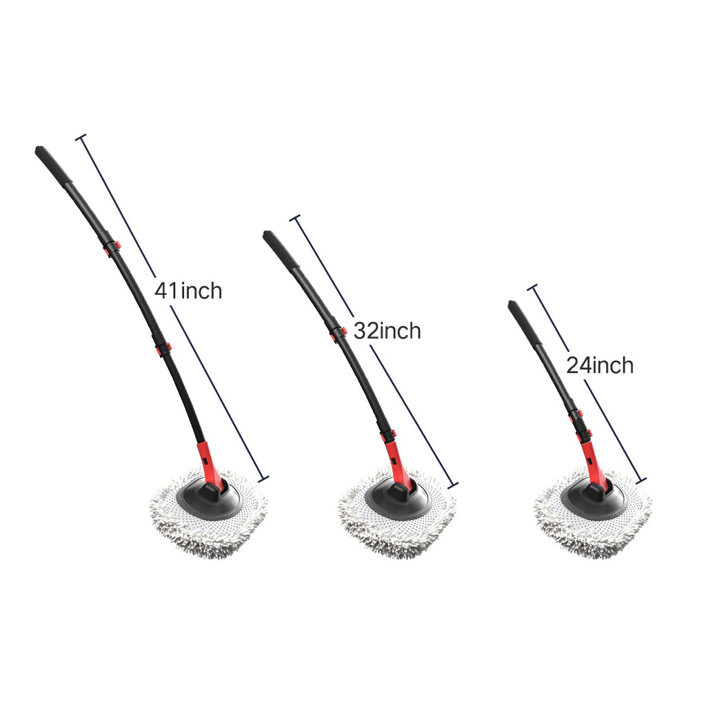41-Inch Automatic Car Wash Mop — Soft Brush Head with 10m Hose for Home & Outdoor