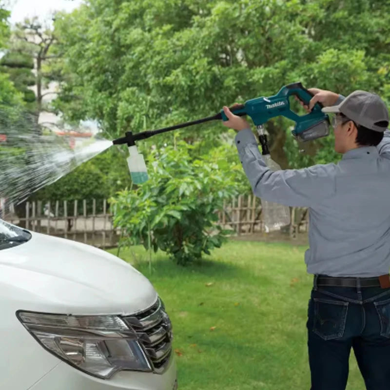Makita DHW180 cleaning machine lithium battery 18V car wash gun outdoor portable high-pressure water gun has five spraying modes