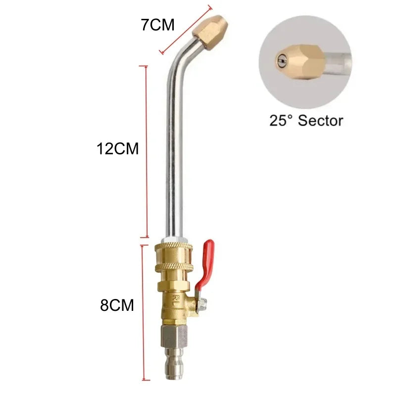 Extensión para Lavadora a Presión — Conector Rápido 1/4" con Válvula