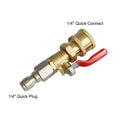 High Pressure Washer Extension Rod - 1/4" Quick Connect with Valve Switch for AC/Water Heater Cleaning Etc Narrow Space Use