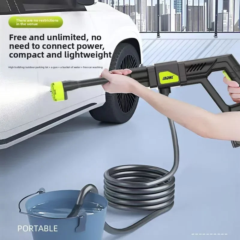 Lavadora Inalámbrica para Auto 110-240V — Alta Presión Resistente