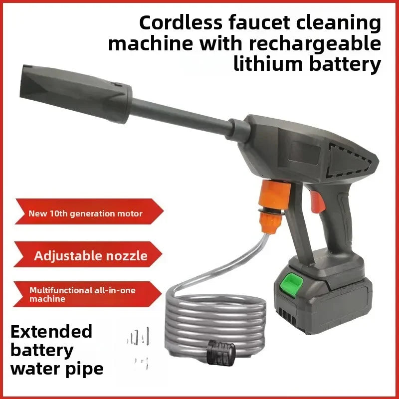 Durable Car Wash Machine Car Washer High Pressure Water Spray Gun Charging Portable Lithium Battery Tool Portable Wireless
