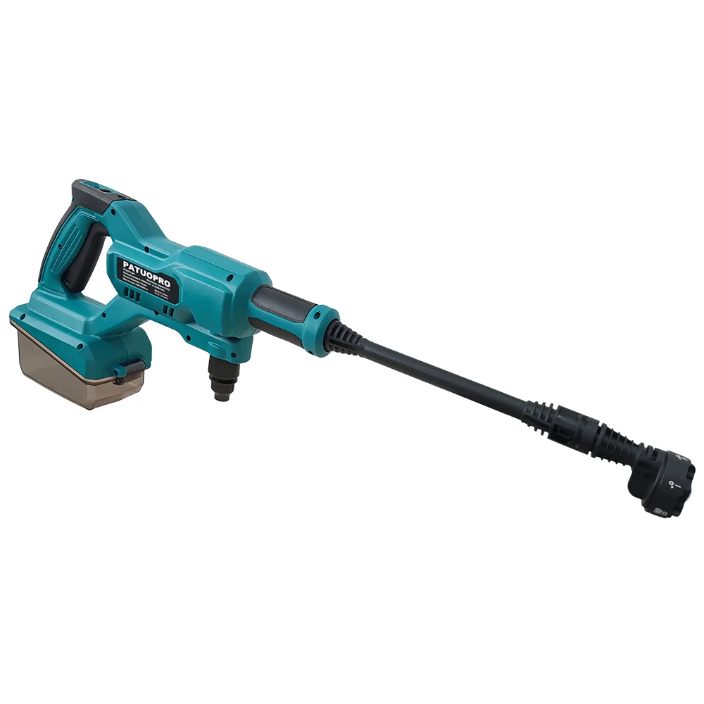 PATUOPRO 21V Cordless High Pressure Washer 6-IN-1 Nozzle 2 Pressure Modes Portable Car Washer For Makita 18V Battery(No Battery)