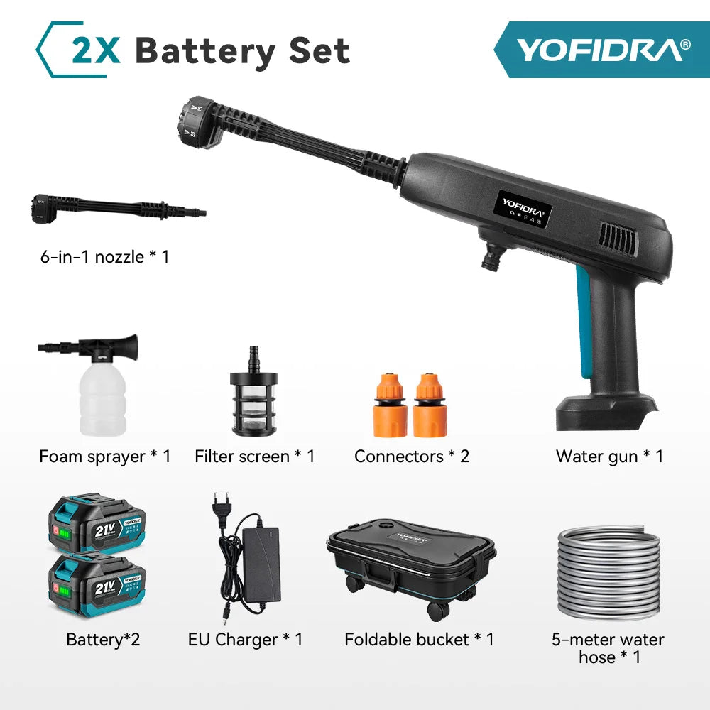 Pistola Lavadora 100Bar + Tanque 22L — Spray para Jardín y Auto