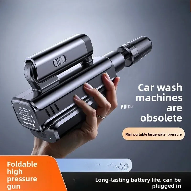 Durable Car Washing Machine Water Gun High Pressure Household Folding Mini Wireless Electric  Supercharging Artifact  Rechargeab