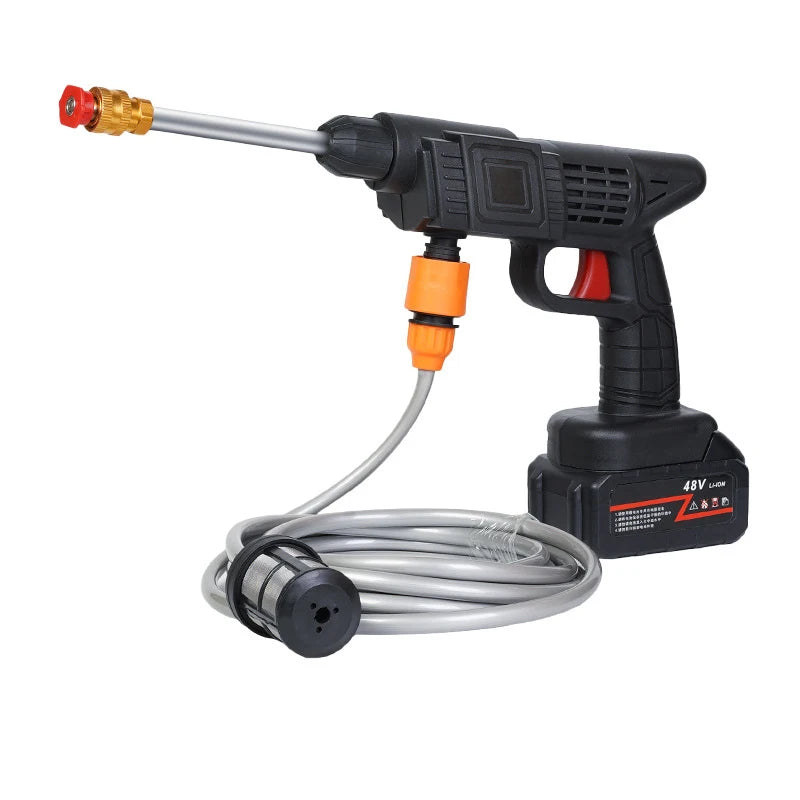Portable High Pressure Washer 30Bar Water Gun Household Lithium Battery Charging Wireless Spray Cleaner Pump Washing Machine