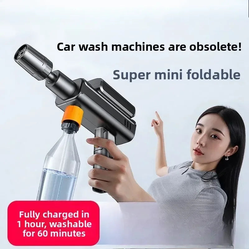 Durable Car Washing Machine Water Gun High Pressure Household Folding Mini Wireless Electric  Supercharging Artifact  Rechargeab
