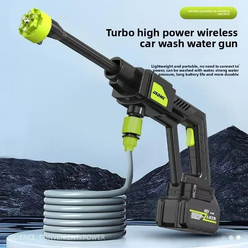 Lavadora Inalámbrica para Auto — Batería de Litio Resistente