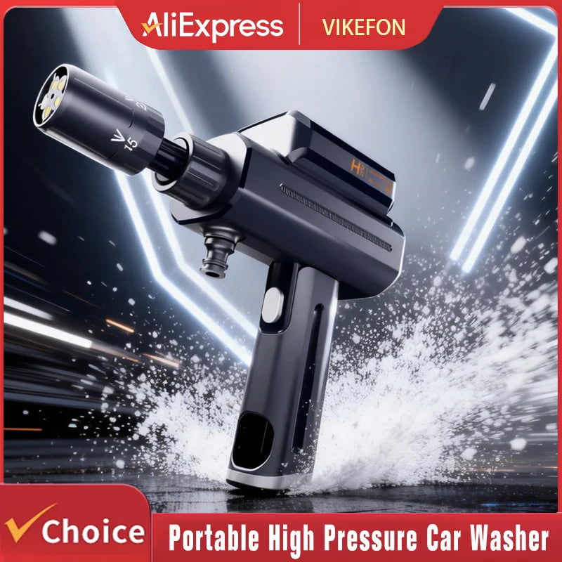 Car Washing Machine Water Gun High Pressure Household Folding Mini Wireless Electric New Supercharging Artifact Rechargeab