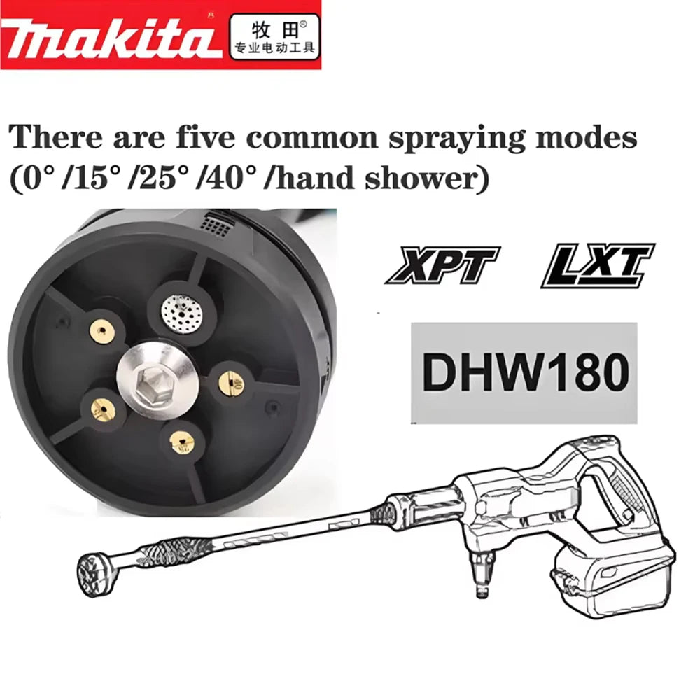 Lavadora a Presión Inalámbrica Makita 18V — Alta Potencia Portátil