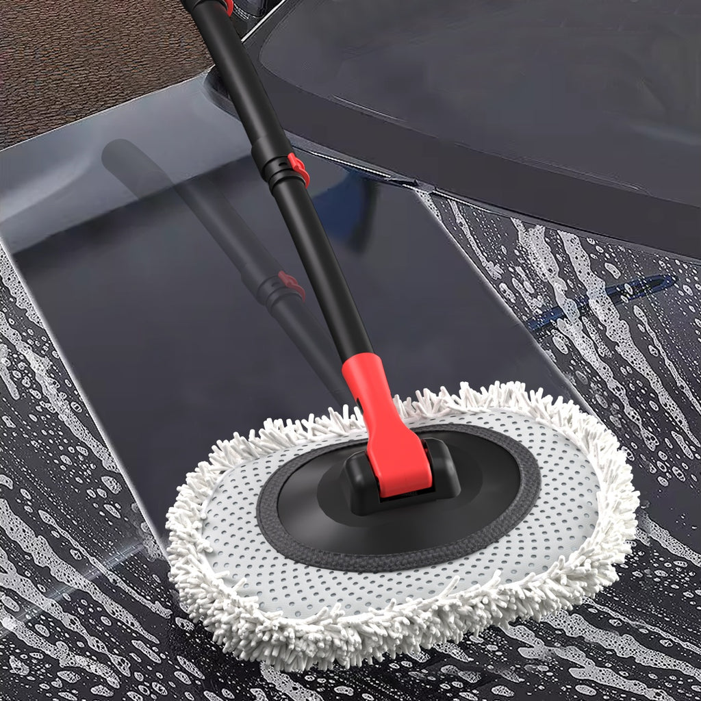 41-Inch Automatic Car Wash Mop — Soft Brush Head with 10m Hose for Home & Outdoor