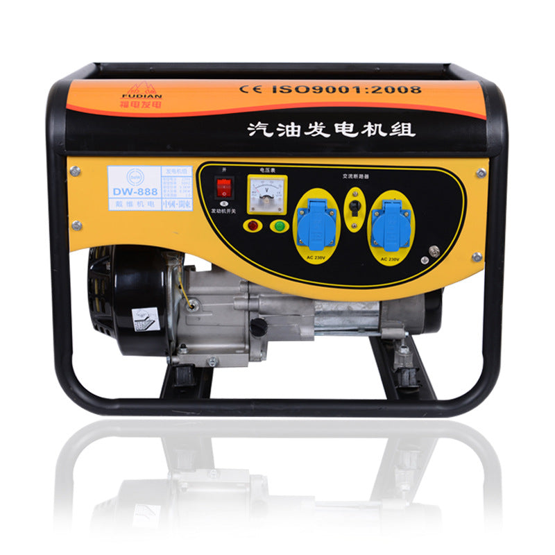 Outdoor Household Low Noise Single Phase Dual Voltage Gasoline Fuel Generator
