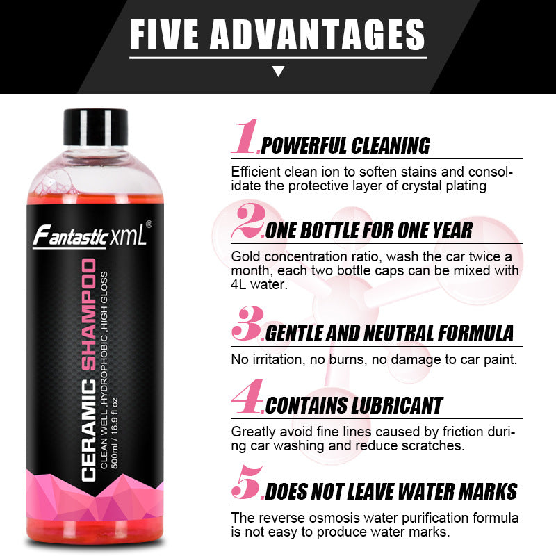 Car Wash Glazing & Strong Cleaning Agent — Deep Clean & Shine Formula