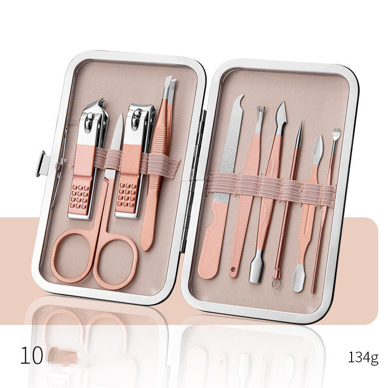 Professional Nail Care Set — Scissors, Clippers, Cuticle Pliers & Pedicure Tools