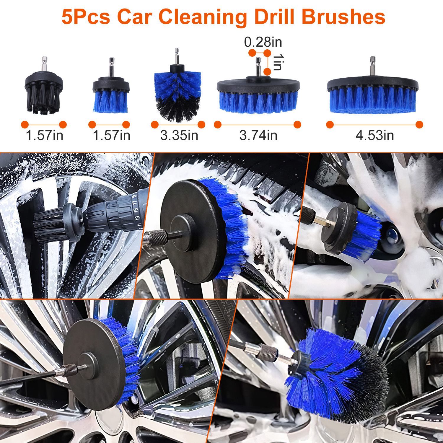 26-Piece Car Detailing Brush Kit — Interior, Exterior, Wheels & Dashboard Cleaning Set