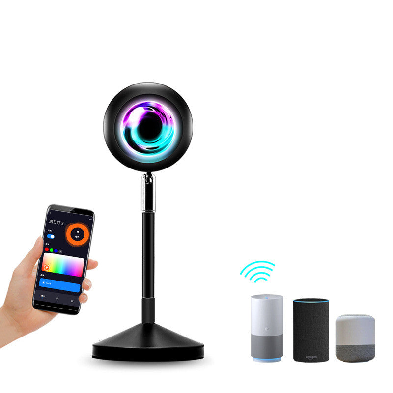 Sunset Projection Lamp — Night Light Wall Decoration Projector for Room Ambiance